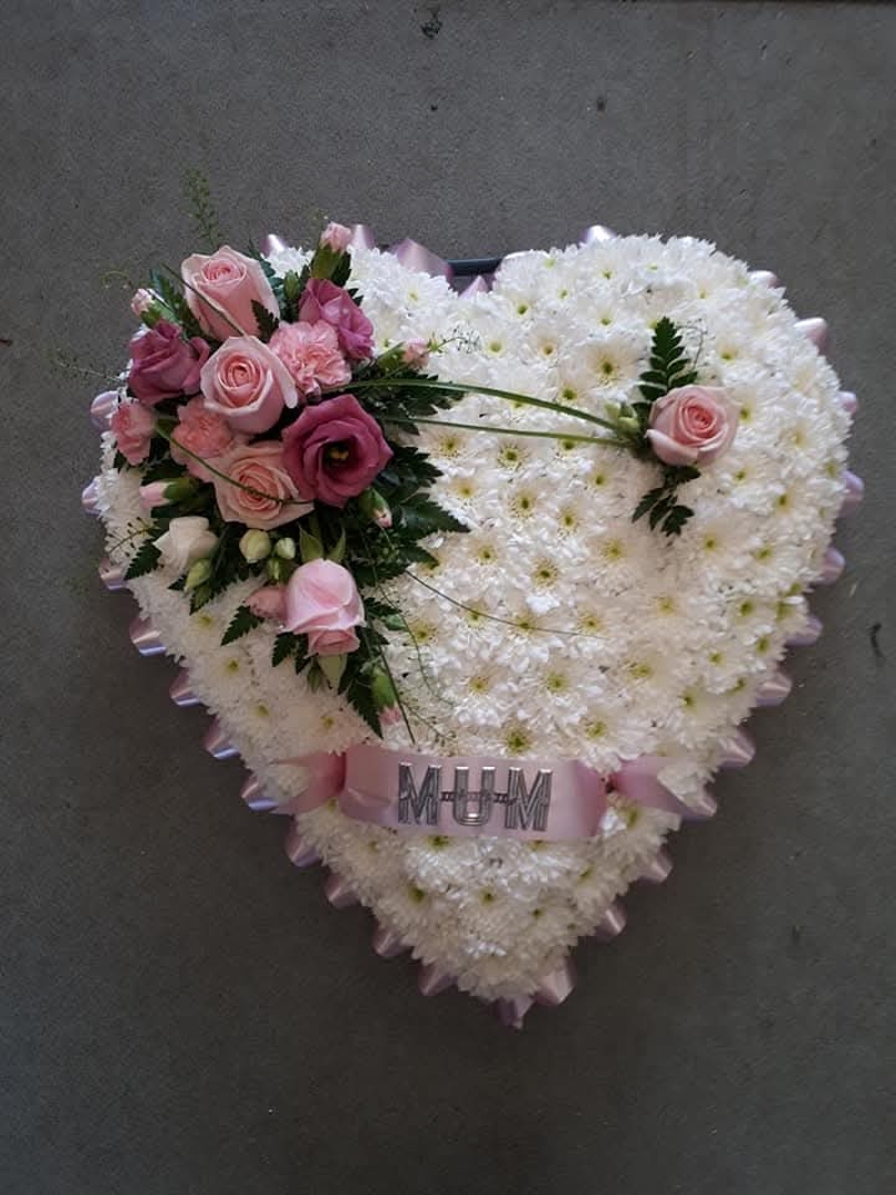 Traditional White Heart.