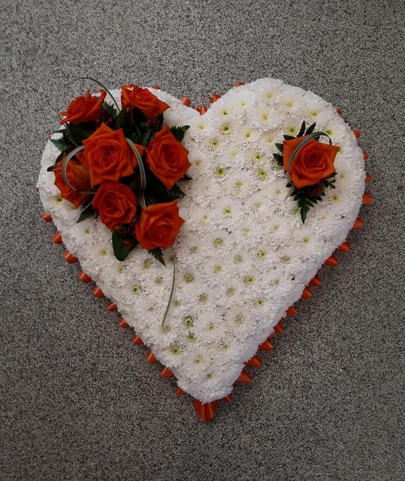Traditional White Heart.