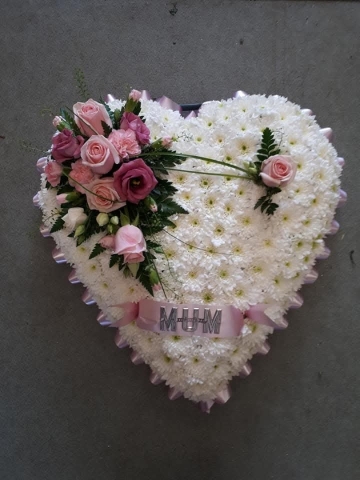 Traditional White Heart.