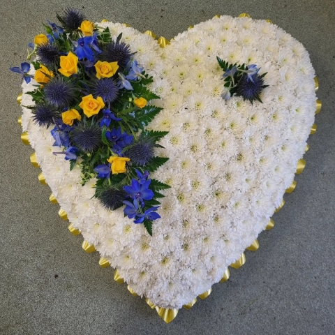 Traditional White Heart.