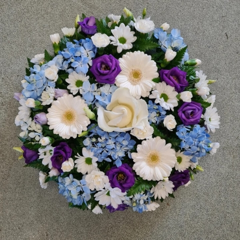 Purple, Blue and White Posy